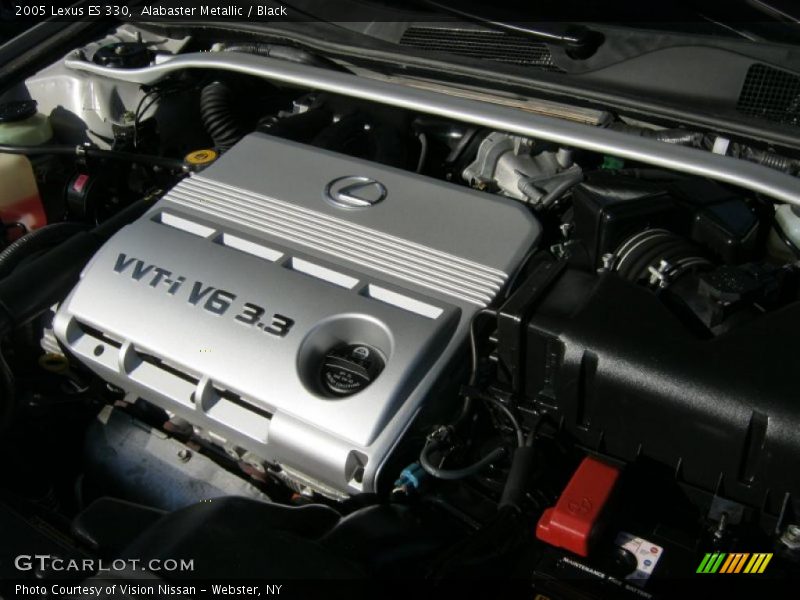 Alabaster Metallic / Black 2005 Lexus ES 330