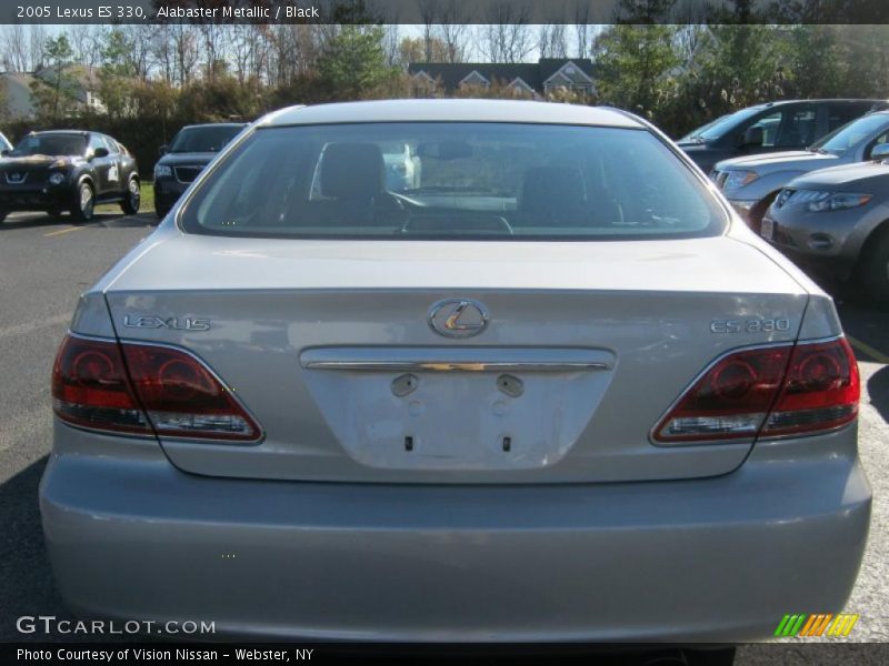 Alabaster Metallic / Black 2005 Lexus ES 330