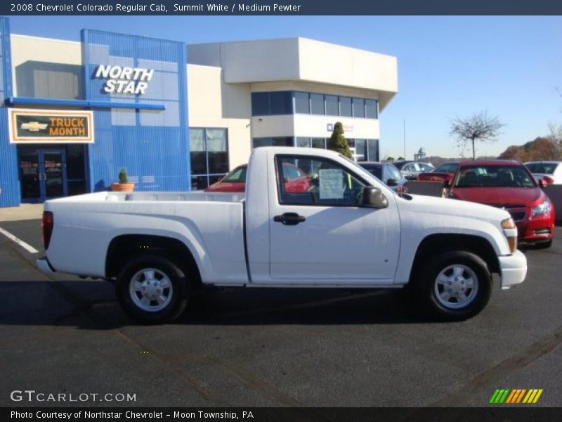 Summit White / Medium Pewter 2008 Chevrolet Colorado Regular Cab