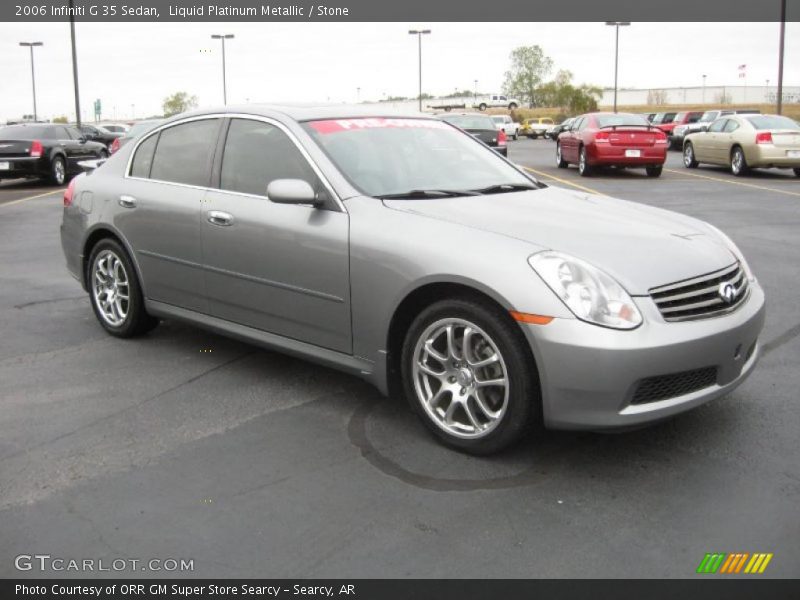 Liquid Platinum Metallic / Stone 2006 Infiniti G 35 Sedan