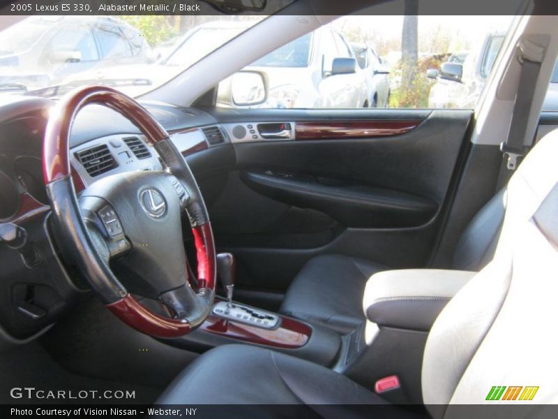 Alabaster Metallic / Black 2005 Lexus ES 330