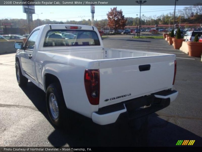 Summit White / Medium Pewter 2008 Chevrolet Colorado Regular Cab