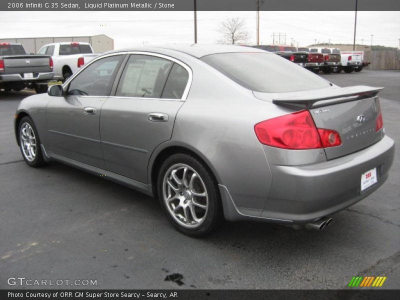 Liquid Platinum Metallic / Stone 2006 Infiniti G 35 Sedan