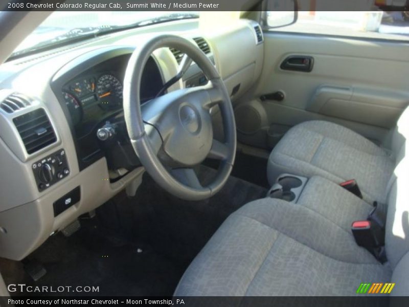 Medium Pewter Interior - 2008 Colorado Regular Cab 