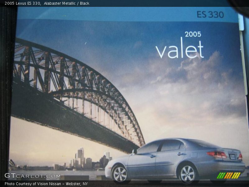 Alabaster Metallic / Black 2005 Lexus ES 330