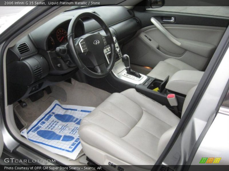 Liquid Platinum Metallic / Stone 2006 Infiniti G 35 Sedan