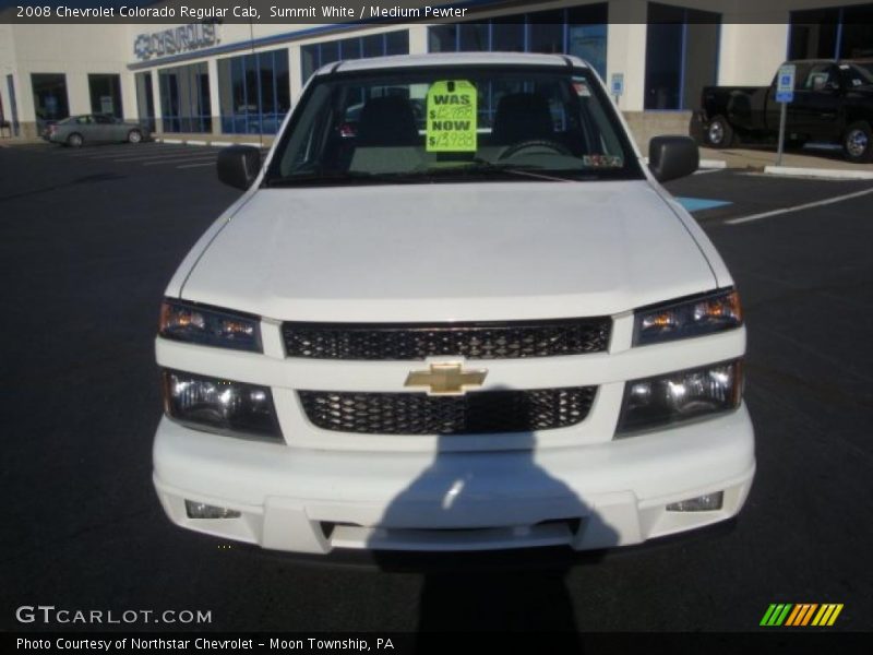 Summit White / Medium Pewter 2008 Chevrolet Colorado Regular Cab