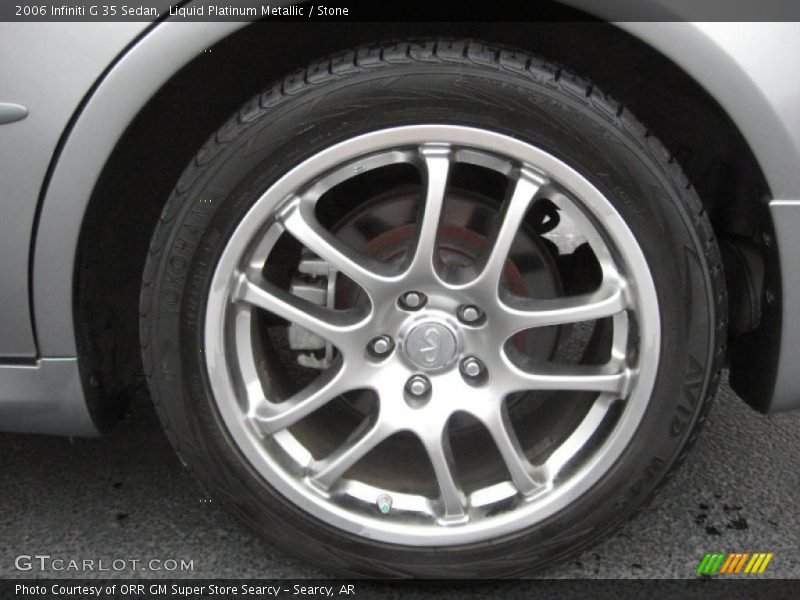 Liquid Platinum Metallic / Stone 2006 Infiniti G 35 Sedan