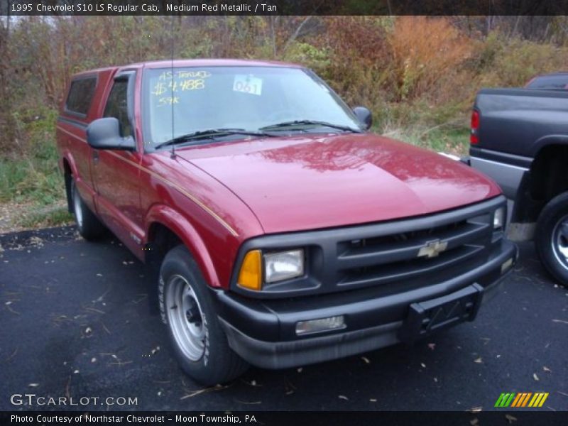 Medium Red Metallic / Tan 1995 Chevrolet S10 LS Regular Cab