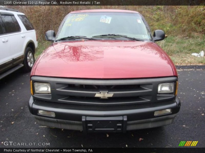 Medium Red Metallic / Tan 1995 Chevrolet S10 LS Regular Cab