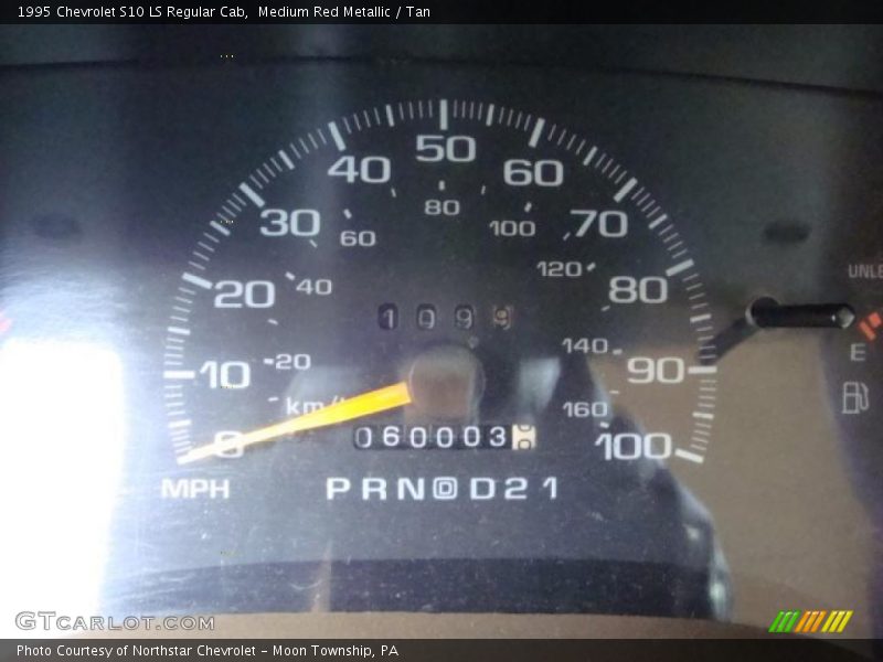 Medium Red Metallic / Tan 1995 Chevrolet S10 LS Regular Cab