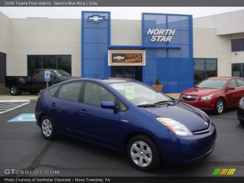 Spectra Blue Mica / Gray 2008 Toyota Prius Hybrid