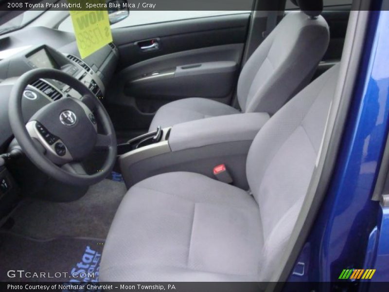 Spectra Blue Mica / Gray 2008 Toyota Prius Hybrid