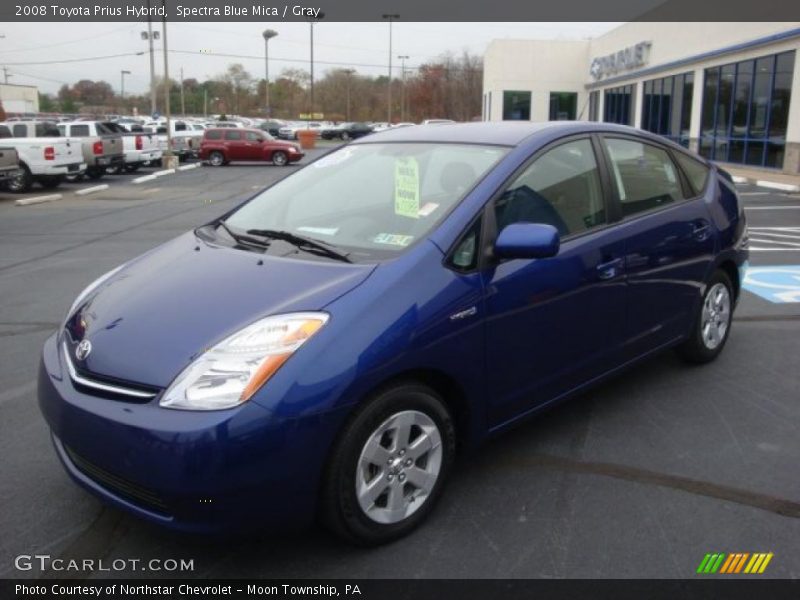 Spectra Blue Mica / Gray 2008 Toyota Prius Hybrid