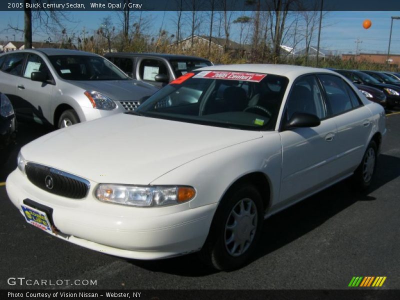 White Opal / Gray 2005 Buick Century Sedan