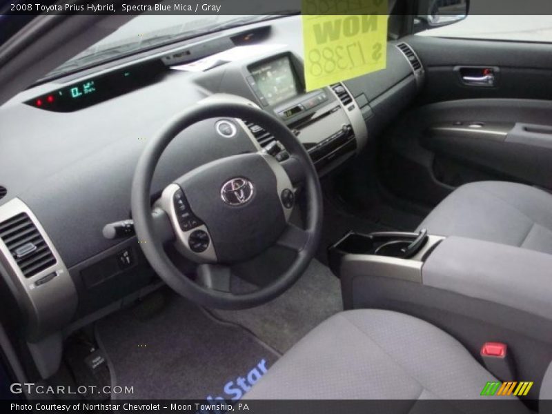 Spectra Blue Mica / Gray 2008 Toyota Prius Hybrid