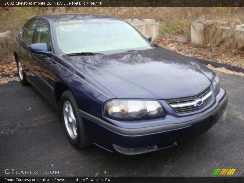 Navy Blue Metallic / Neutral 2002 Chevrolet Impala LS