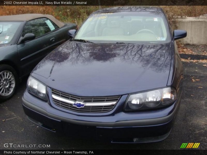 Navy Blue Metallic / Neutral 2002 Chevrolet Impala LS