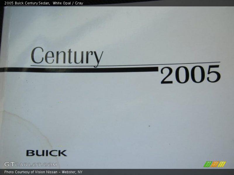 White Opal / Gray 2005 Buick Century Sedan