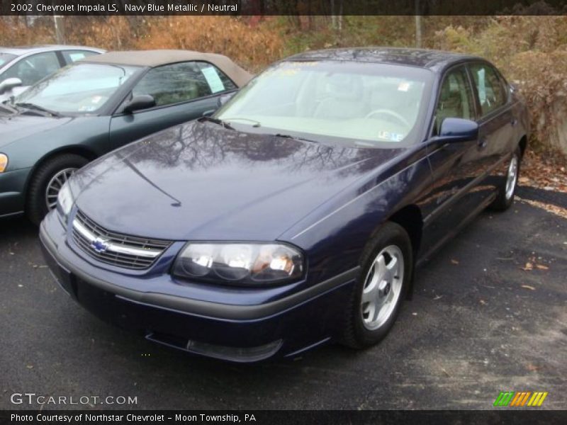 Navy Blue Metallic / Neutral 2002 Chevrolet Impala LS