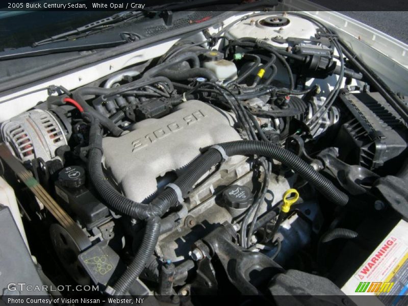 White Opal / Gray 2005 Buick Century Sedan