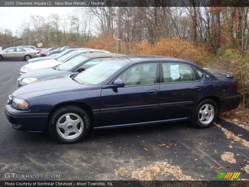 Navy Blue Metallic / Neutral 2002 Chevrolet Impala LS