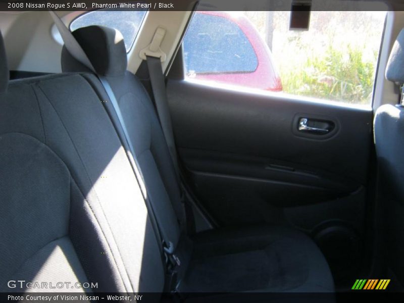 Phantom White Pearl / Black 2008 Nissan Rogue S AWD