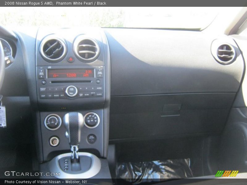 Phantom White Pearl / Black 2008 Nissan Rogue S AWD