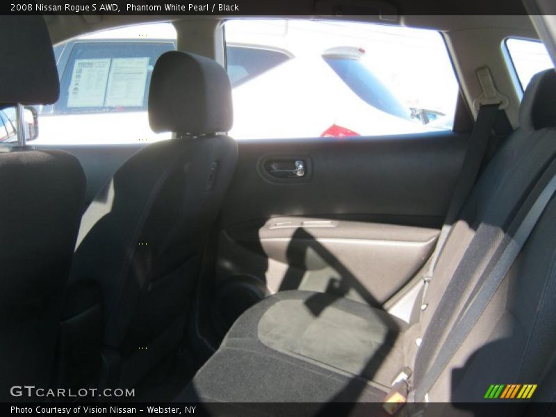 Phantom White Pearl / Black 2008 Nissan Rogue S AWD