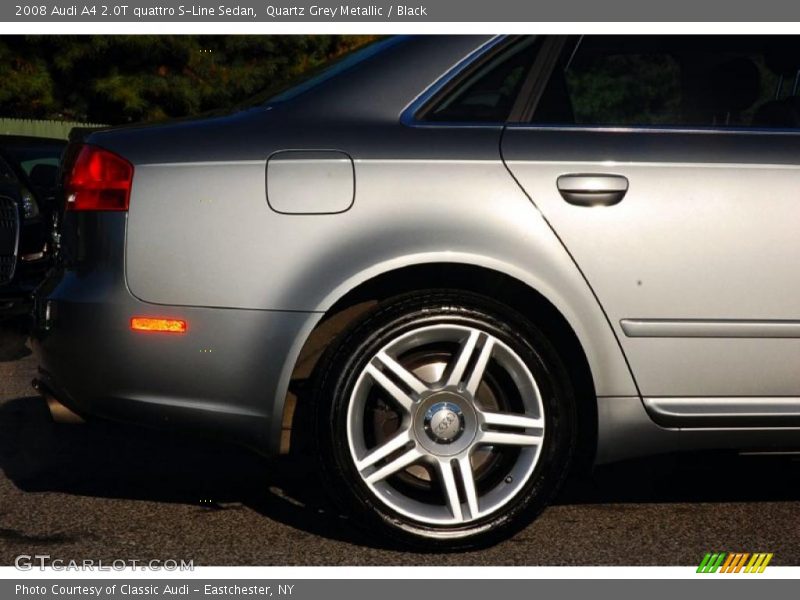 Quartz Grey Metallic / Black 2008 Audi A4 2.0T quattro S-Line Sedan