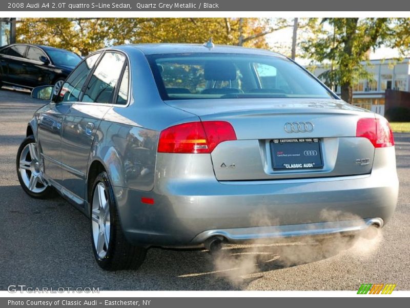 Quartz Grey Metallic / Black 2008 Audi A4 2.0T quattro S-Line Sedan