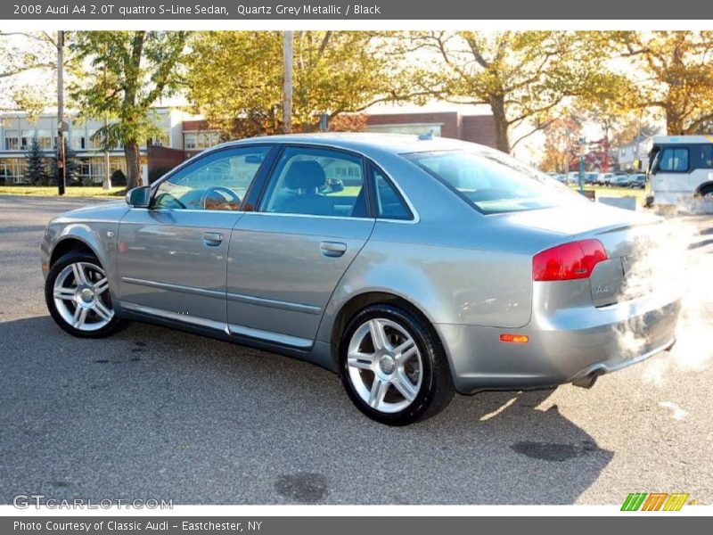 Quartz Grey Metallic / Black 2008 Audi A4 2.0T quattro S-Line Sedan