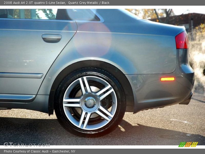 Quartz Grey Metallic / Black 2008 Audi A4 2.0T quattro S-Line Sedan