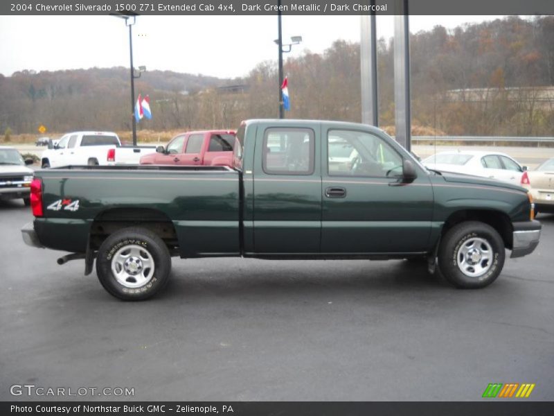 Dark Green Metallic / Dark Charcoal 2004 Chevrolet Silverado 1500 Z71 Extended Cab 4x4