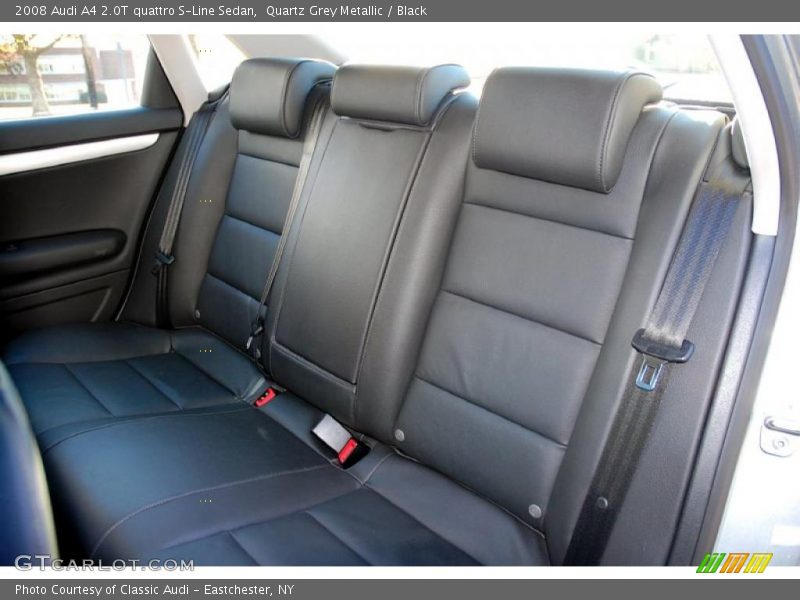 Quartz Grey Metallic / Black 2008 Audi A4 2.0T quattro S-Line Sedan