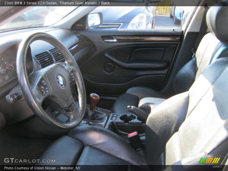  2000 3 Series 323i Sedan Black Interior