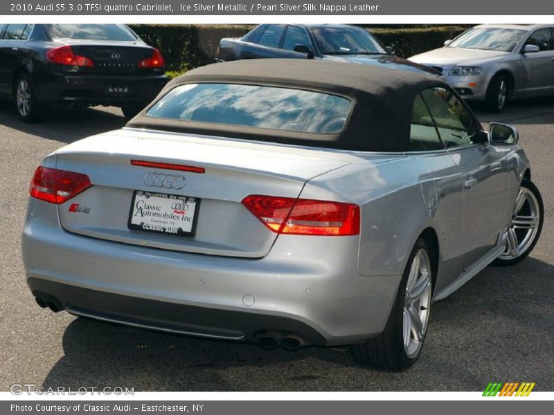 Ice Silver Metallic / Pearl Silver Silk Nappa Leather 2010 Audi S5 3.0 TFSI quattro Cabriolet