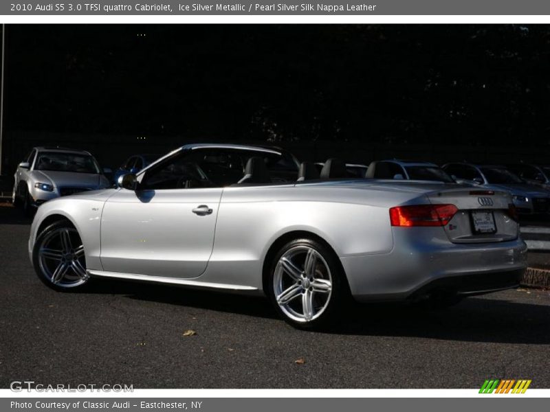 Ice Silver Metallic / Pearl Silver Silk Nappa Leather 2010 Audi S5 3.0 TFSI quattro Cabriolet