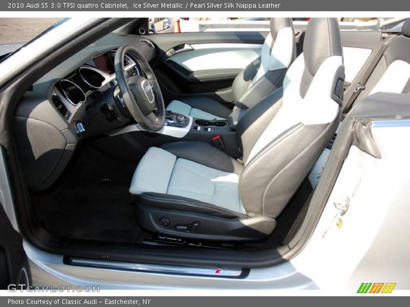  2010 S5 3.0 TFSI quattro Cabriolet Pearl Silver Silk Nappa Leather Interior