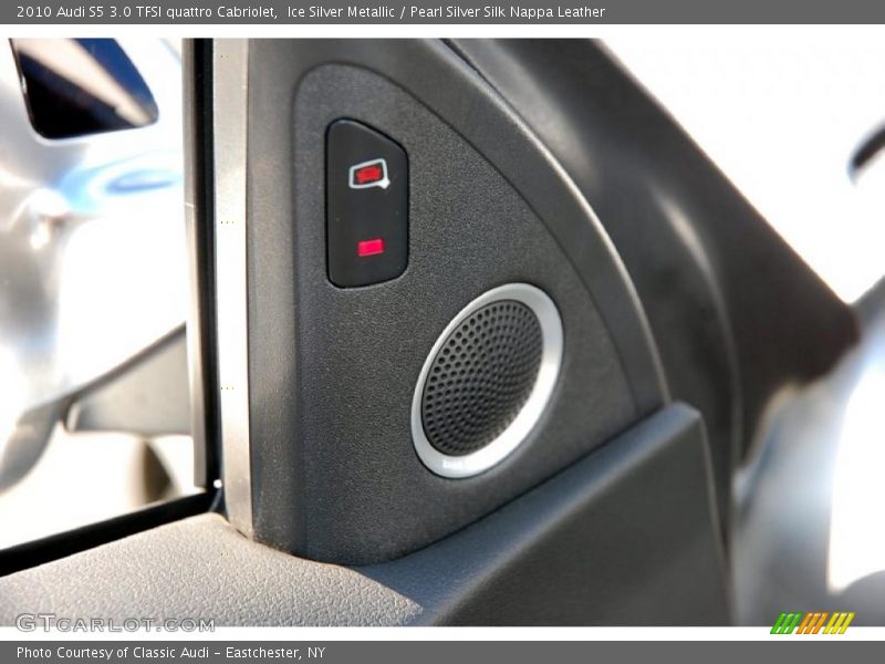 Ice Silver Metallic / Pearl Silver Silk Nappa Leather 2010 Audi S5 3.0 TFSI quattro Cabriolet