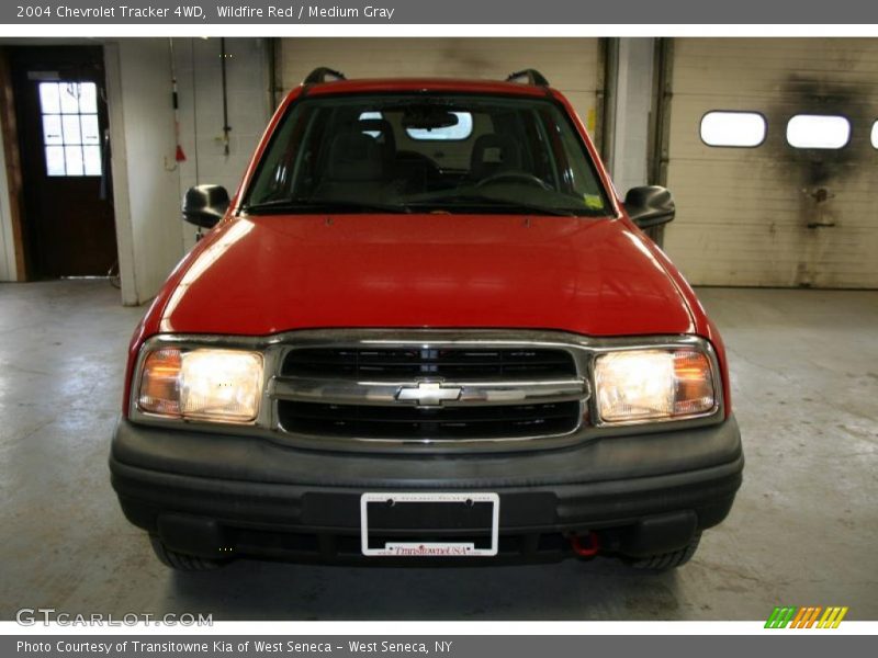Wildfire Red / Medium Gray 2004 Chevrolet Tracker 4WD