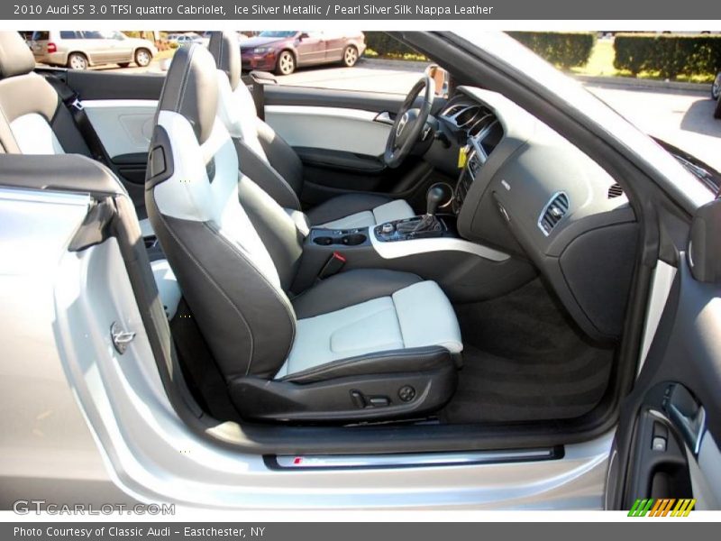  2010 S5 3.0 TFSI quattro Cabriolet Pearl Silver Silk Nappa Leather Interior