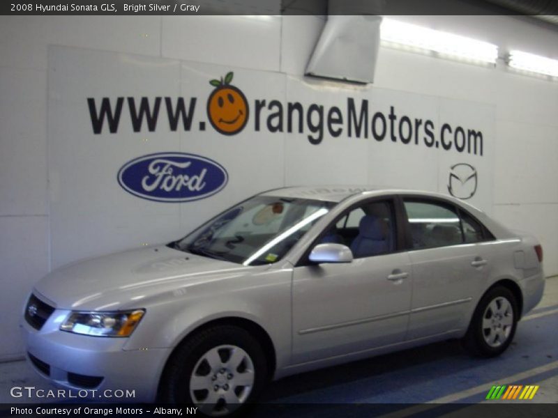 Bright Silver / Gray 2008 Hyundai Sonata GLS