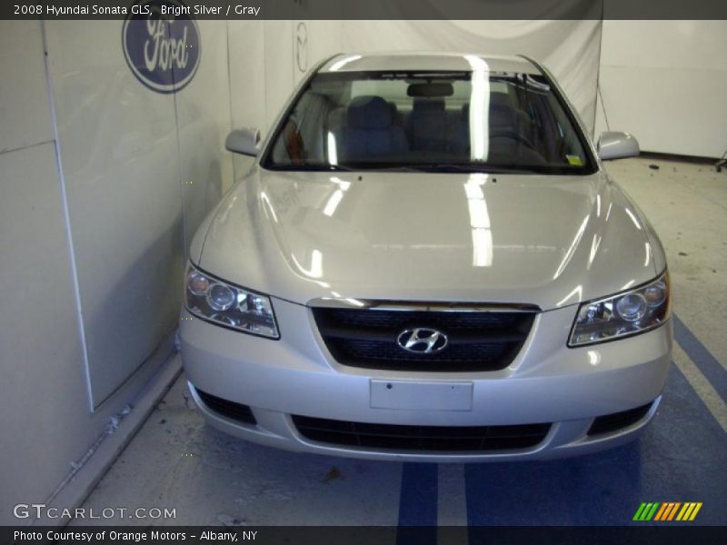 Bright Silver / Gray 2008 Hyundai Sonata GLS