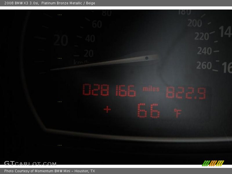 Platinum Bronze Metallic / Beige 2008 BMW X3 3.0si