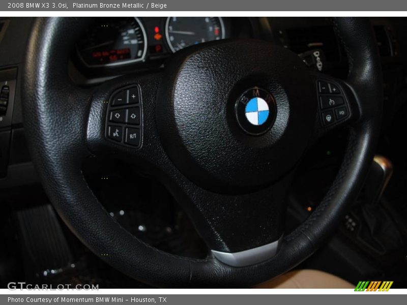 Platinum Bronze Metallic / Beige 2008 BMW X3 3.0si