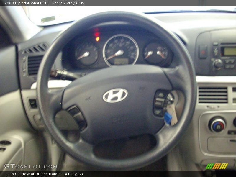 Bright Silver / Gray 2008 Hyundai Sonata GLS