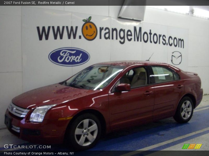 Redfire Metallic / Camel 2007 Ford Fusion SE