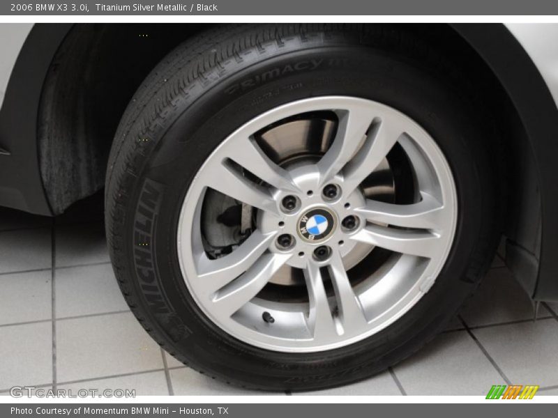 Titanium Silver Metallic / Black 2006 BMW X3 3.0i