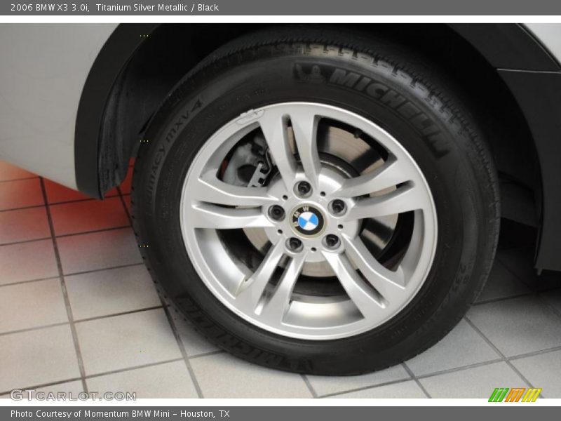 Titanium Silver Metallic / Black 2006 BMW X3 3.0i